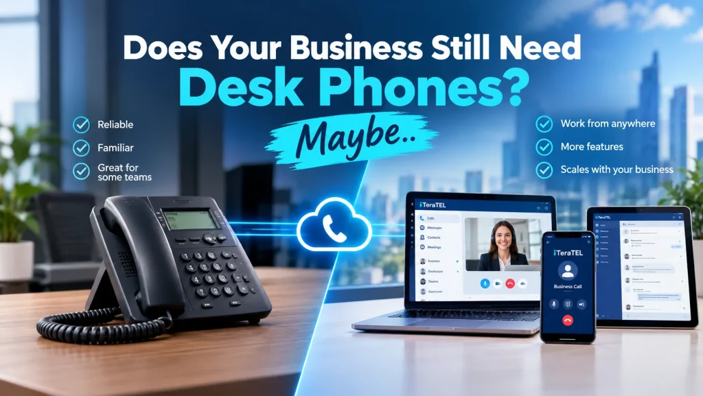Business desk phones and cloud calling options for Canadian businesses