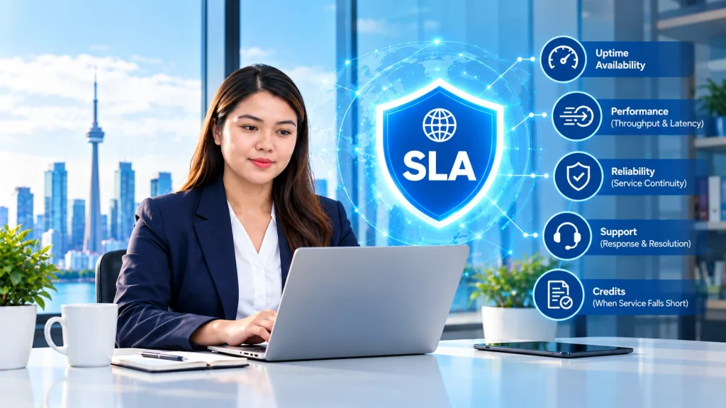Business Internet SLA and guaranteed service performance in Canada